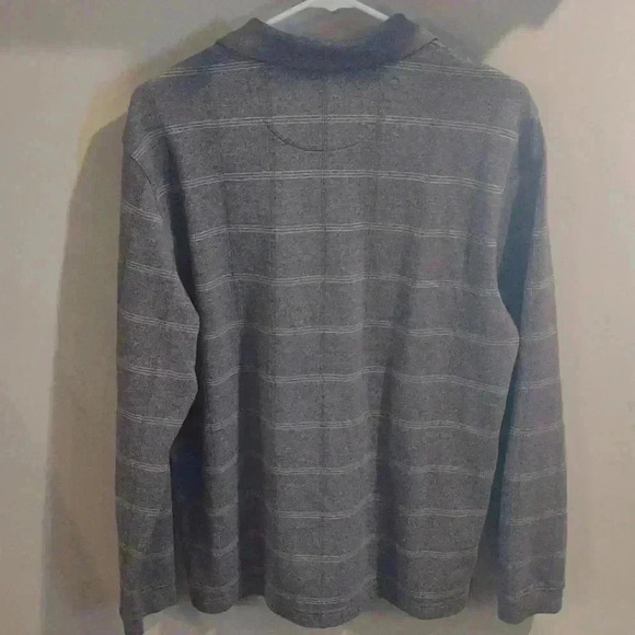 Van Heusen men's gray 2 button‎ long sleeve Polo medium - Picture 4 of 4